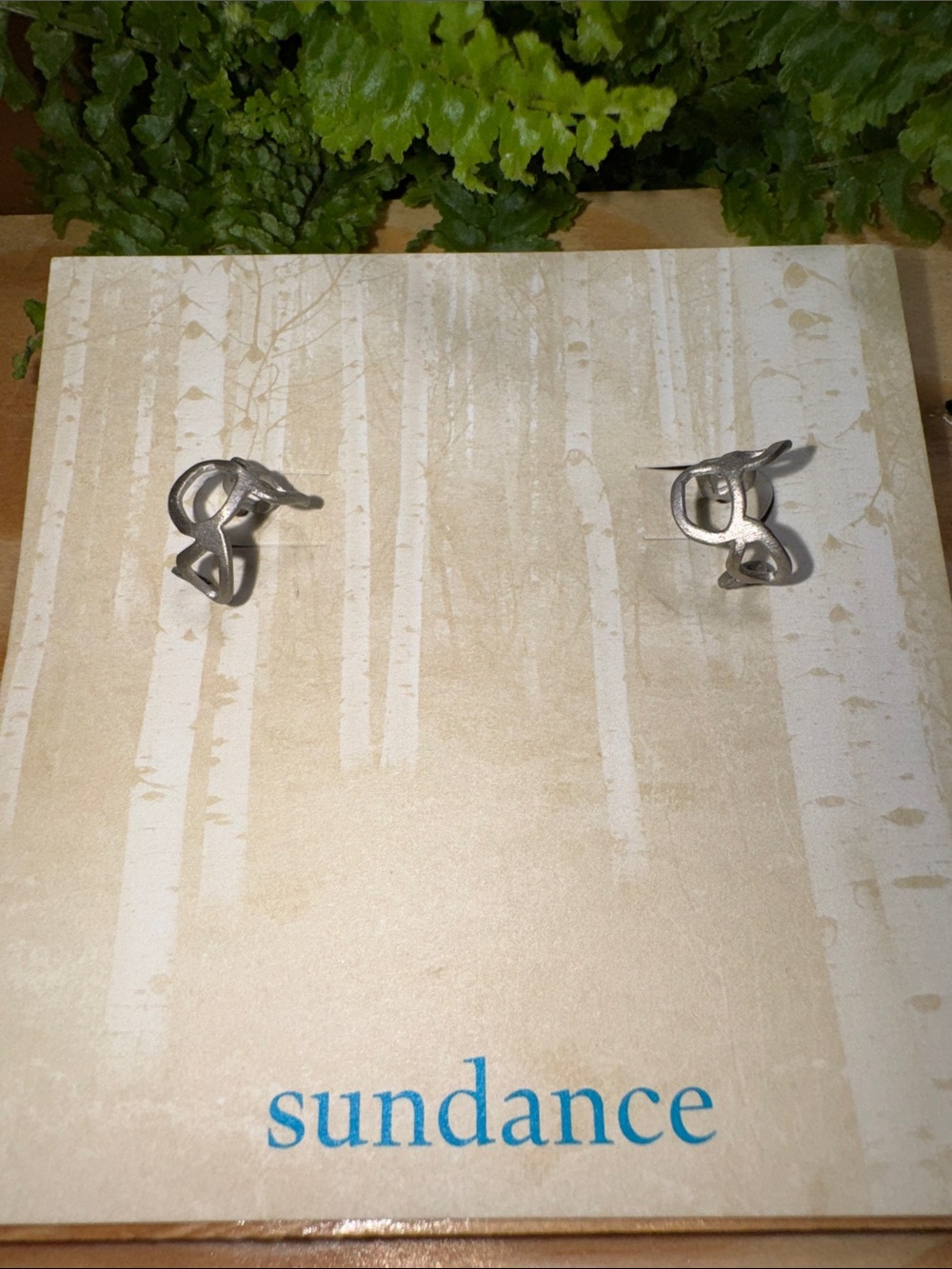 Sundance Silver Twisted Knot Stud Earrings